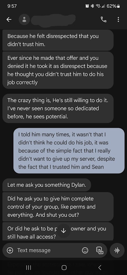 Texts between Heather and Dylan on June 4, 2023. We are unable to provide any further context to these messages.